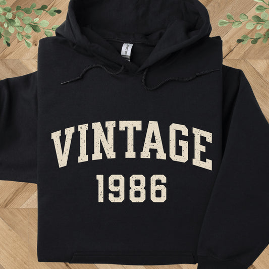 Vintage 1986 Hoodie – 40th Birthday Gift – 1986 Sweatshirt