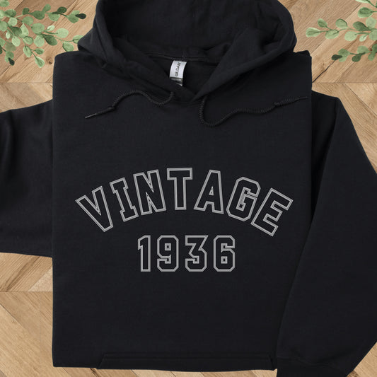 Vintage 1936 Hoodie – 90th Birthday Gift – 1936 Sweatshirt