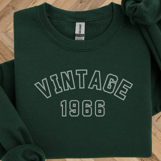 Vintage 1966 Sweatshirt - 60th Birthday Crewneck