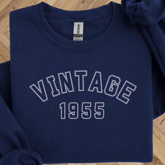 Vintage 1955 Birthday Sweatshirt