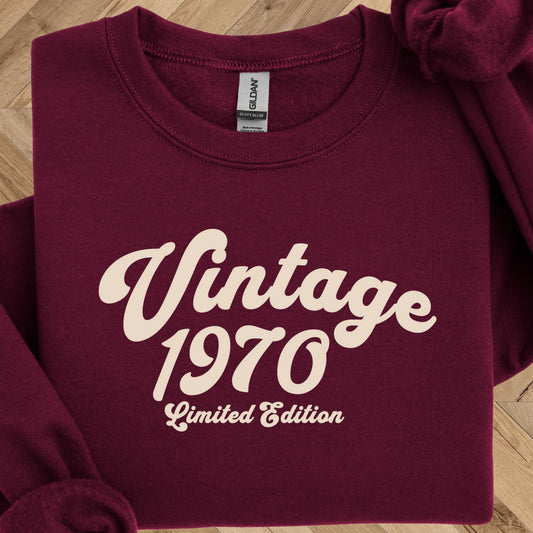 Vintage 1970 Sweatshirt - Limited Edition Crewneck