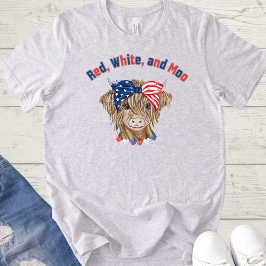 Red White and Moo Shirt