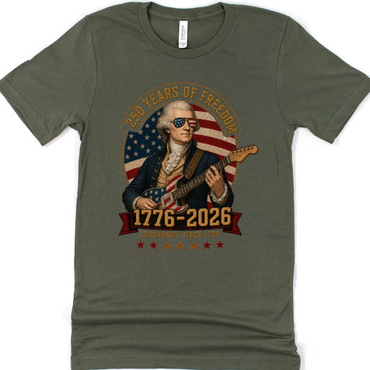 Thomas Jefferson Guitar Shirt