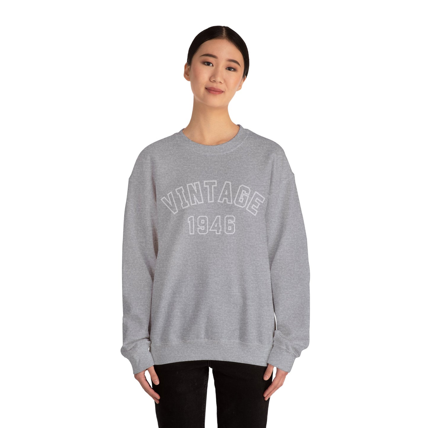 Vintage 1946 Sweatshirt - 80th Birthday Crewneck