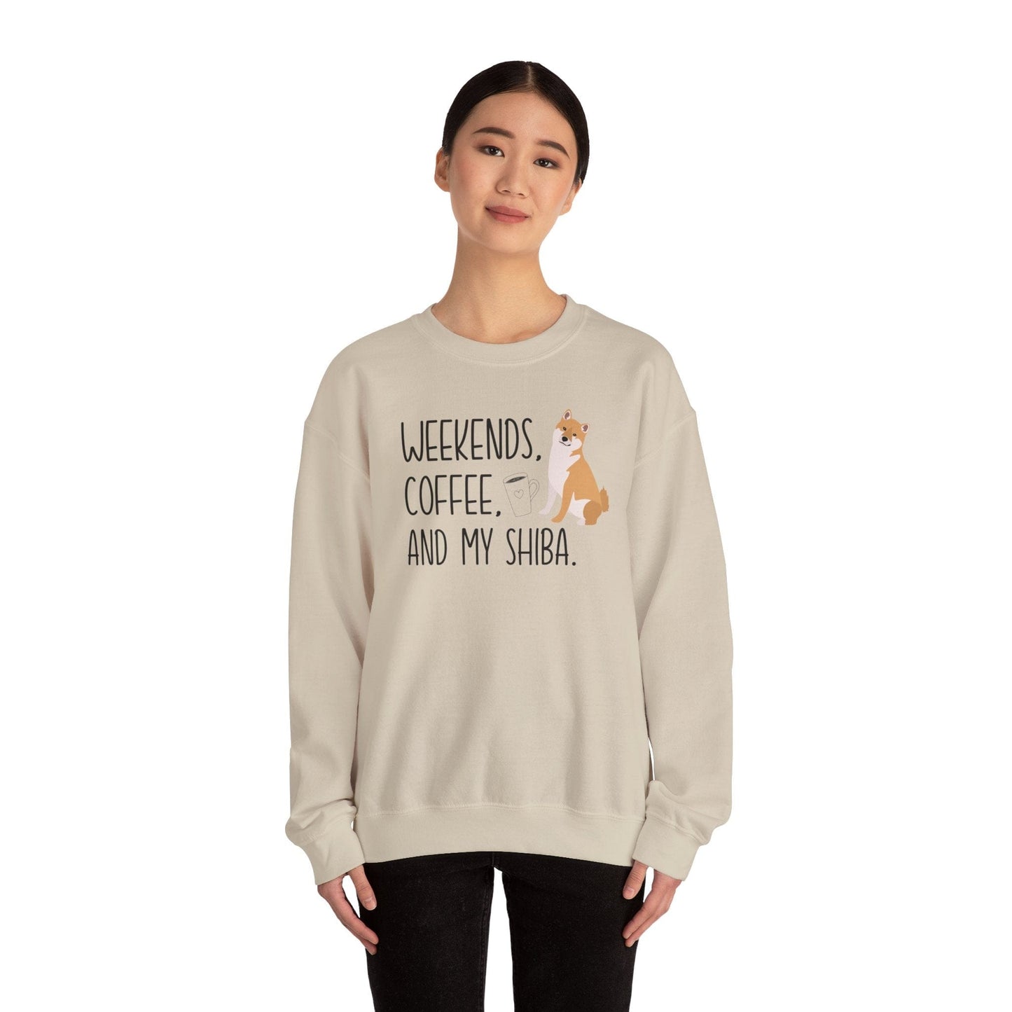 Weekends, Coffee, and My Shiba Inu Sweatshirt