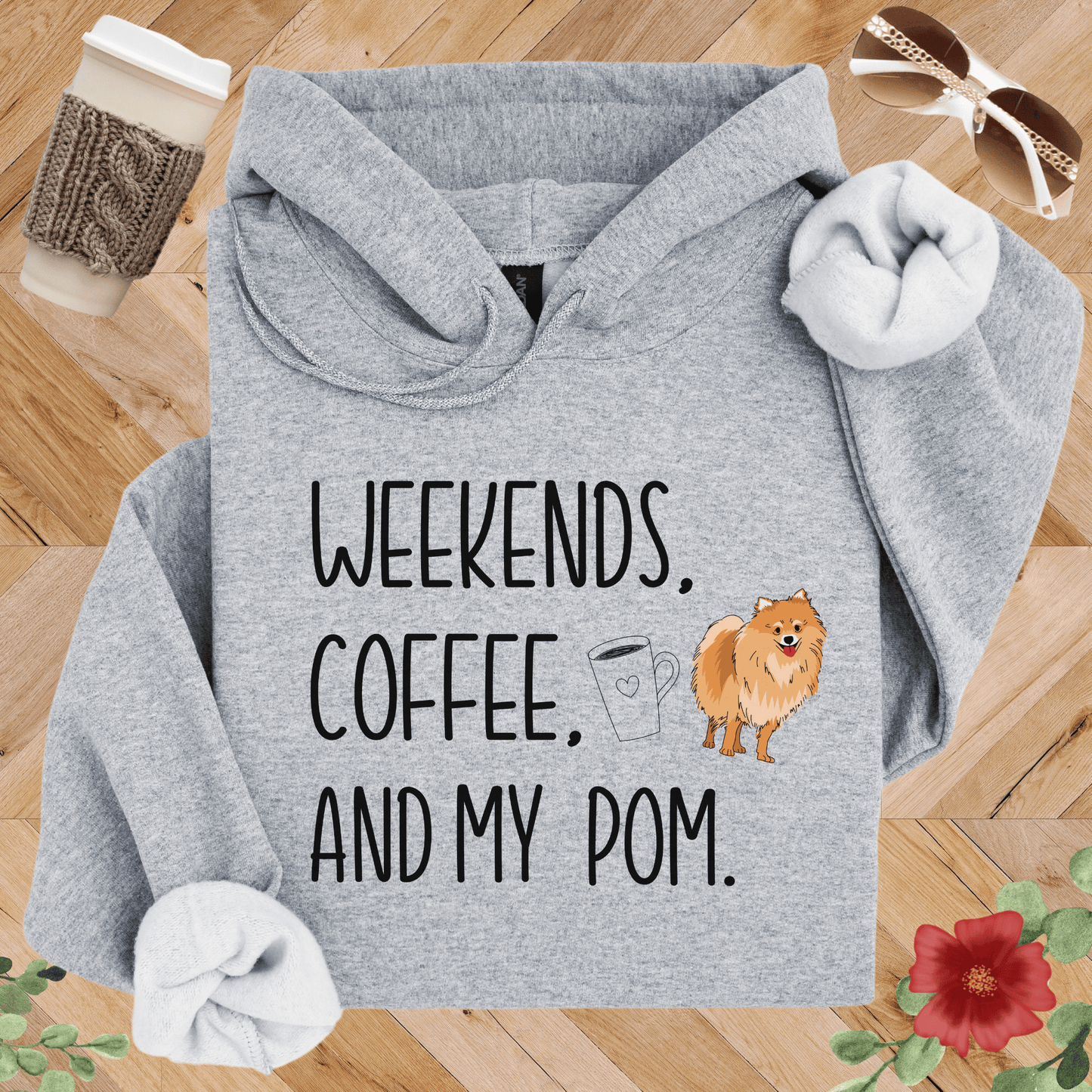 Weekends, Coffee, and My Pom Hoodie