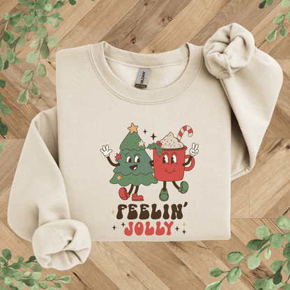 Feelin' Jolly Retro Character Sweatshirt