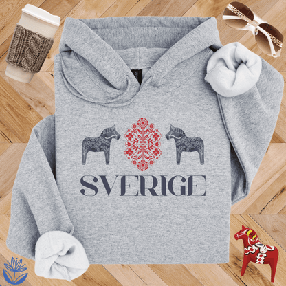 Sverige Dala Horse Hoodie