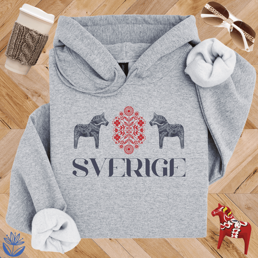 Sverige Dala Horse Hoodie