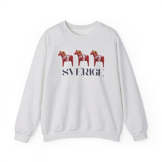 Sverige Red Horses Crewneck Sweatshirt