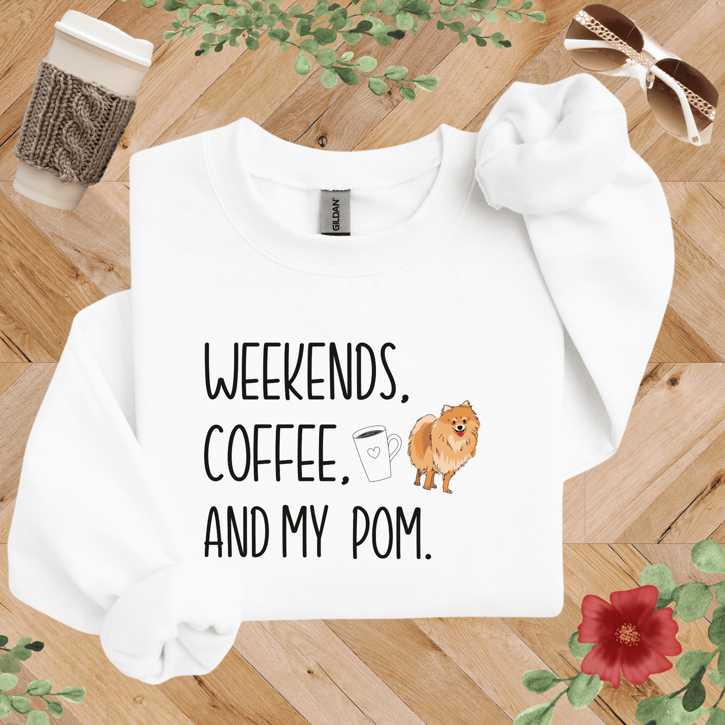 Weekends, Coffee, and My Pom Sweatshirt