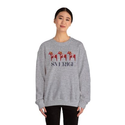 Sverige Red Horses Crewneck Sweatshirt