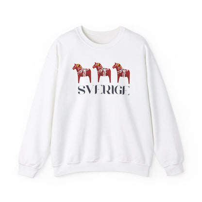 Sverige Red Horses Crewneck Sweatshirt
