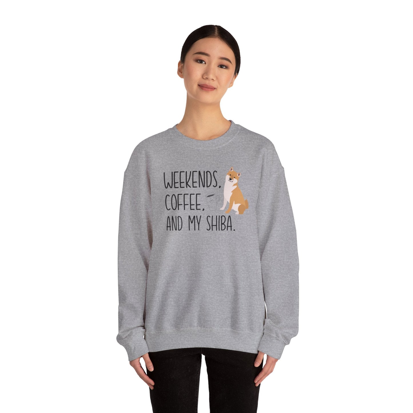 Weekends, Coffee, and My Shiba Inu Sweatshirt