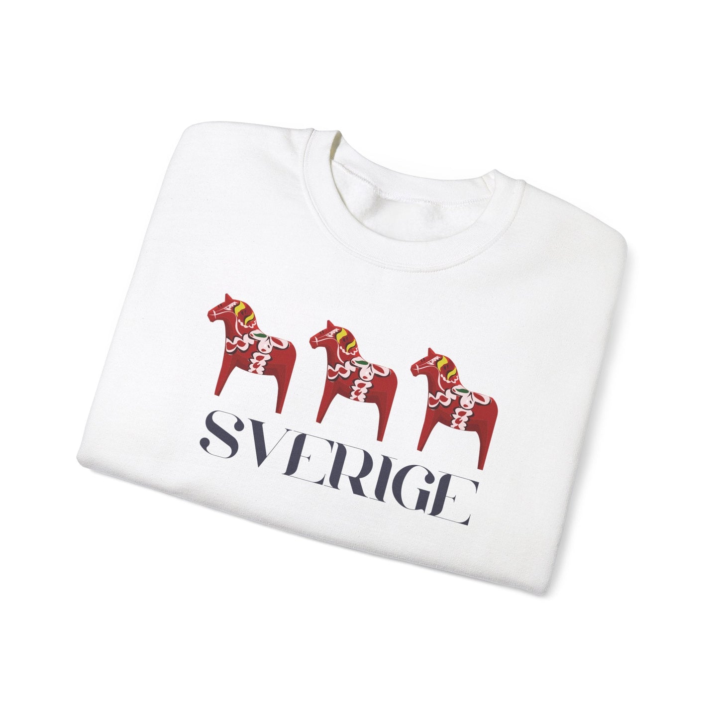 Sverige Red Horses Crewneck Sweatshirt