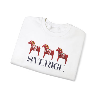Sverige Red Horses Crewneck Sweatshirt