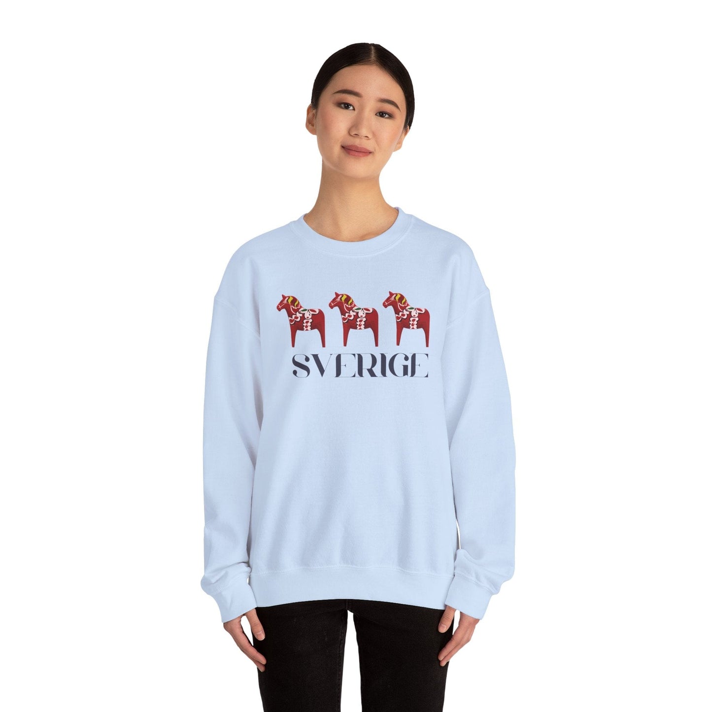 Sverige Red Horses Crewneck Sweatshirt