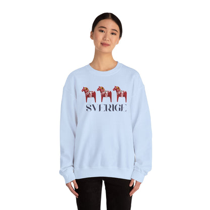 Sverige Red Horses Crewneck Sweatshirt