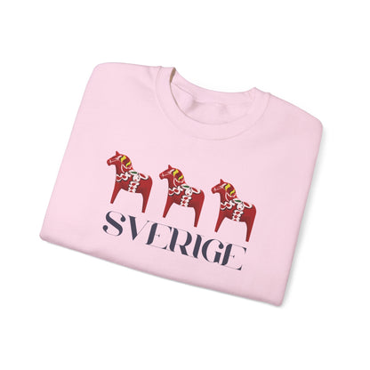 Sverige Red Horses Crewneck Sweatshirt