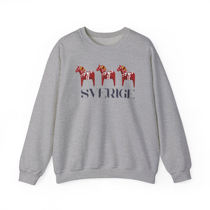 Sverige Red Horses Crewneck Sweatshirt