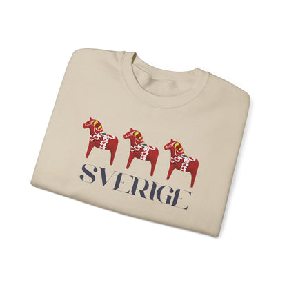 Sverige Red Horses Crewneck Sweatshirt