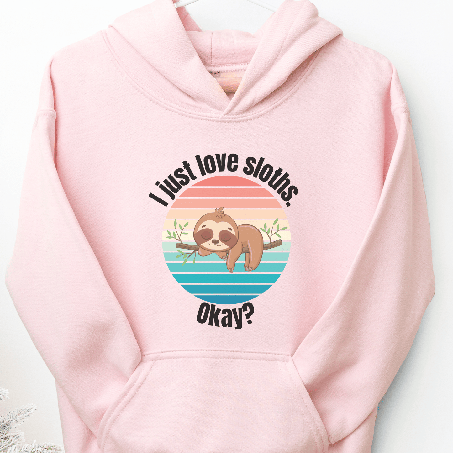 Sloth in Tree Youth Hoodie