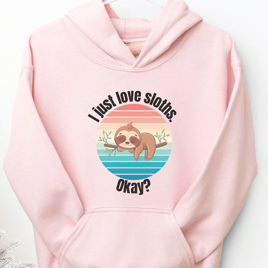 Sloth in Tree Youth Hoodie