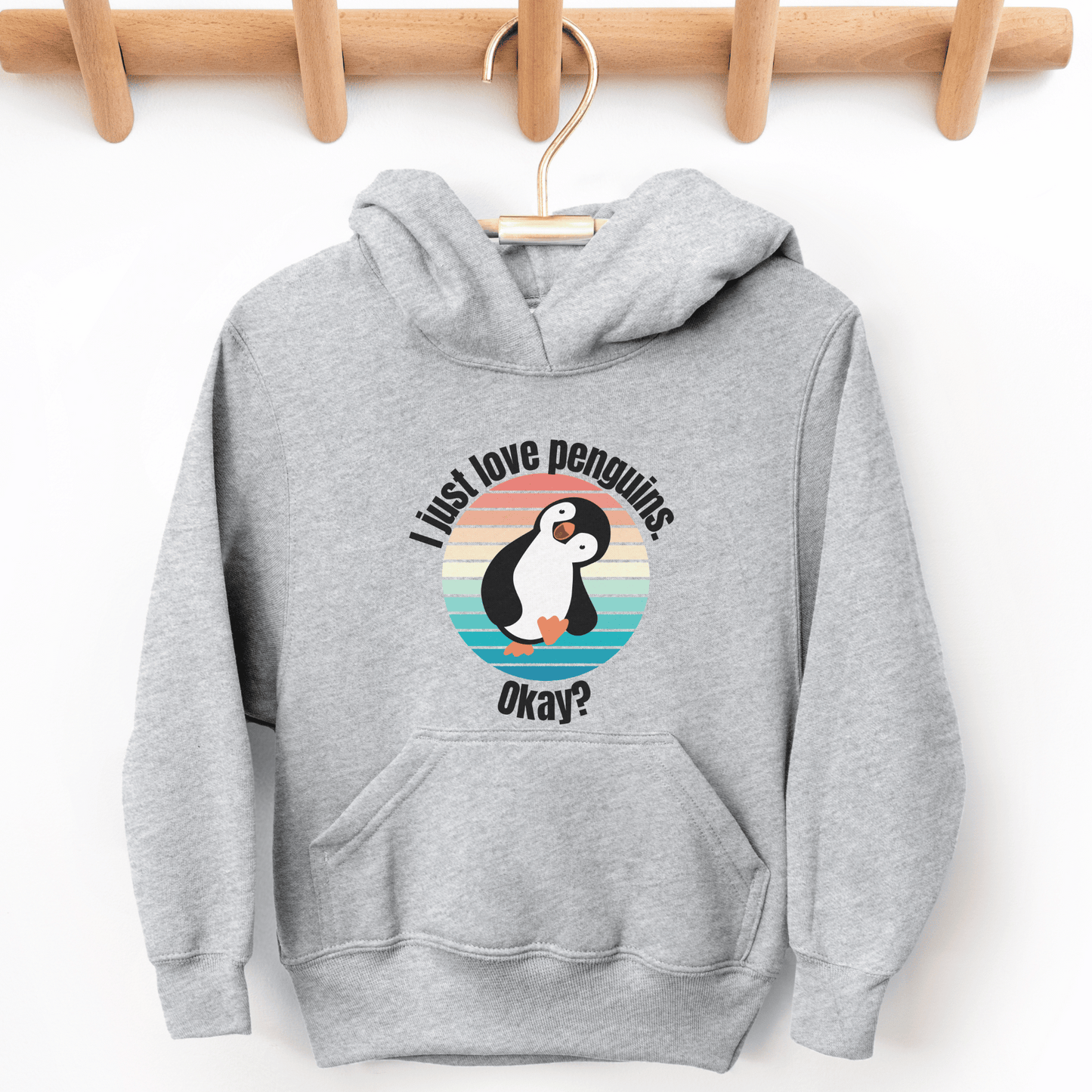Waddling Penguin Youth Hoodie