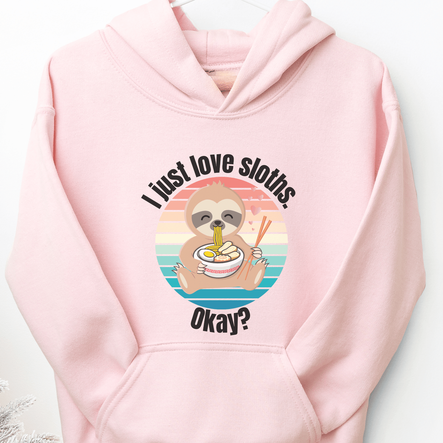 Sloth Eating Ramen Youth Hoodie