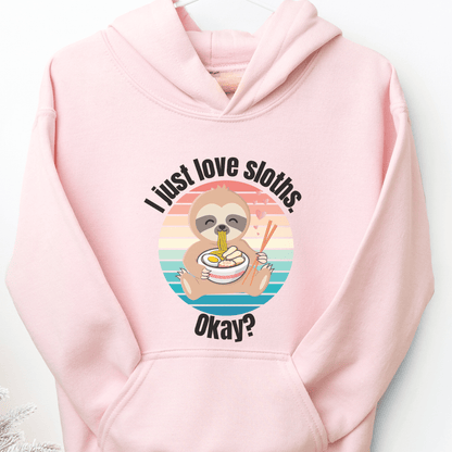 Sloth Eating Ramen Youth Hoodie