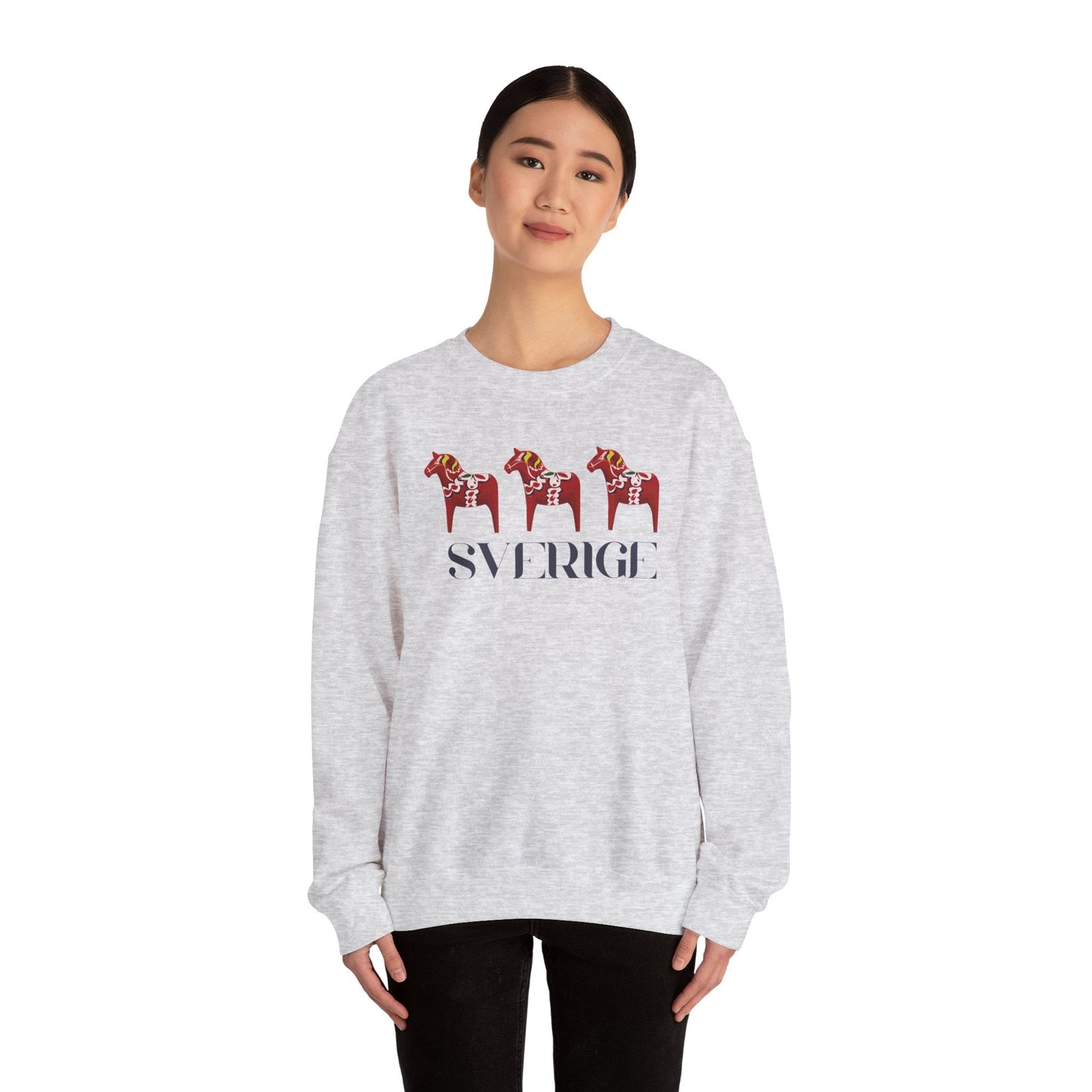 Sverige Red Horses Crewneck Sweatshirt