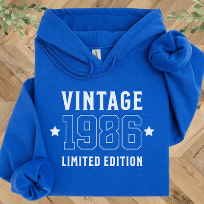 Vintage 1986 Hoodie – 40th Birthday Gift – Limited Edition 1986 Sweatshirt