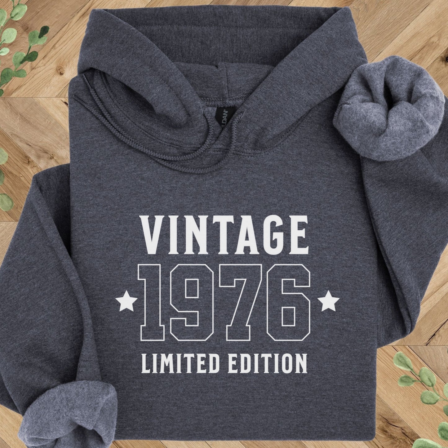 Vintage 1976 Hoodie – 50th Birthday Gift – Limited Edition 1976 Sweatshirt