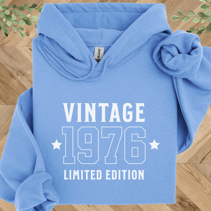 Vintage 1976 Hoodie – 50th Birthday Gift – Limited Edition 1976 Sweatshirt