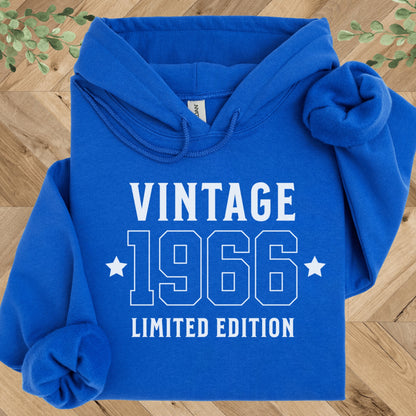 Vintage 1966 Hoodie – 60th Birthday Gift – Limited Edition 1966 Sweatshirt