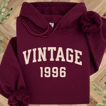 Vintage 1996 Hoodie – 30th Birthday Gift – 1996 Sweatshirt