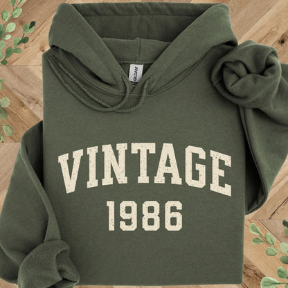 Vintage 1986 Hoodie – 40th Birthday Gift – 1986 Sweatshirt