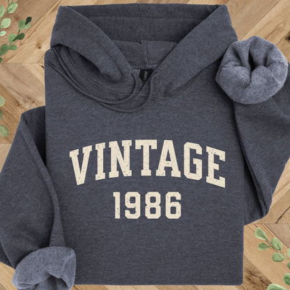 Vintage 1986 Hoodie – 40th Birthday Gift – 1986 Sweatshirt