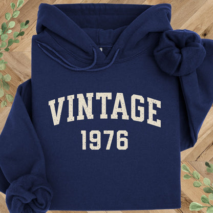 Vintage 1976 Hoodie – 50th Birthday Gift – 1976 Sweatshirt