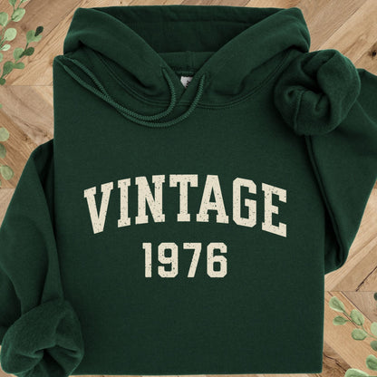 Vintage 1976 Hoodie – 50th Birthday Gift – 1976 Sweatshirt