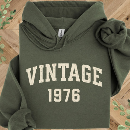 Vintage 1976 Hoodie – 50th Birthday Gift – 1976 Sweatshirt