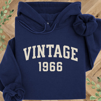 Vintage 1966 Hoodie – 60th Birthday Gift – 1966 Sweatshirt