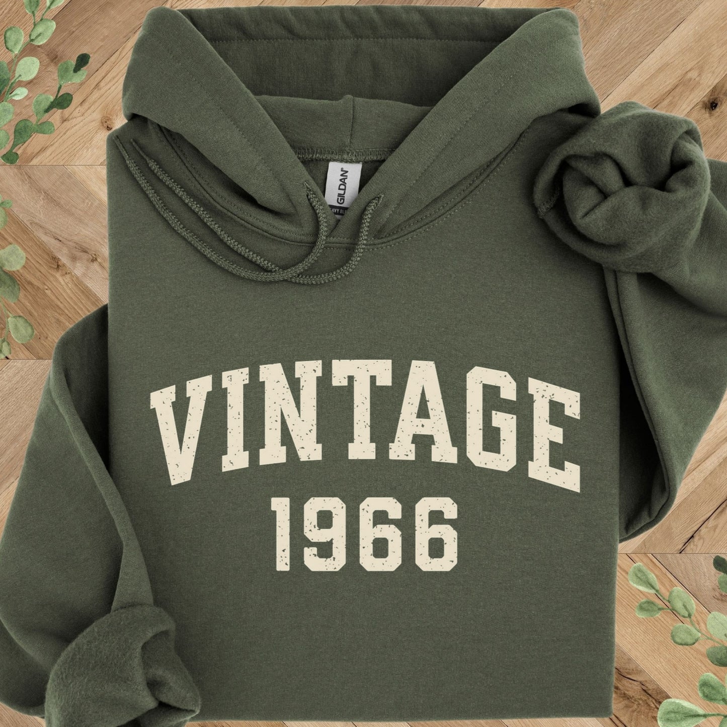 Vintage 1966 Hoodie – 60th Birthday Gift – 1966 Sweatshirt