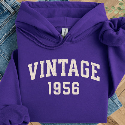 Vintage 1956 Hoodie – 70th Birthday Gift – 1956 Sweatshirt