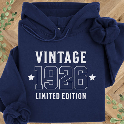 Vintage 1926 Hoodie – 100th Birthday Gift – 1926 Sweatshirt