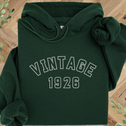 Vintage 1926 Hoodie – 100th Birthday Gift – 1926 Sweatshirt