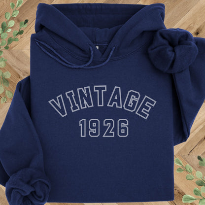 Vintage 1926 Hoodie – 100th Birthday Gift – 1926 Sweatshirt