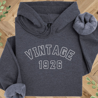 Vintage 1926 Hoodie – 100th Birthday Gift – 1926 Sweatshirt
