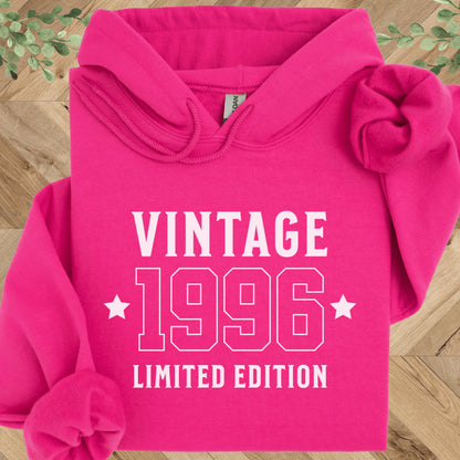 30th Birthday Hoodie - Vintage 1996 Birthday Sweatshirt