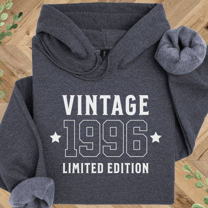 30th Birthday Hoodie - Vintage 1996 Birthday Sweatshirt